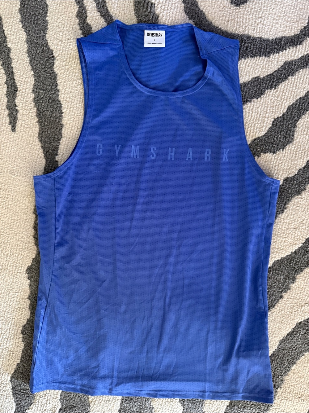 Gymshark Men’s Royal Blue Mesh Training Tank